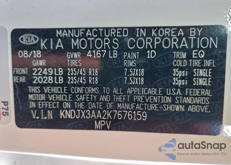 2019 Kia Soul ! z USA, uszkodzony, nr VIN KNDJX3AA2K7676159